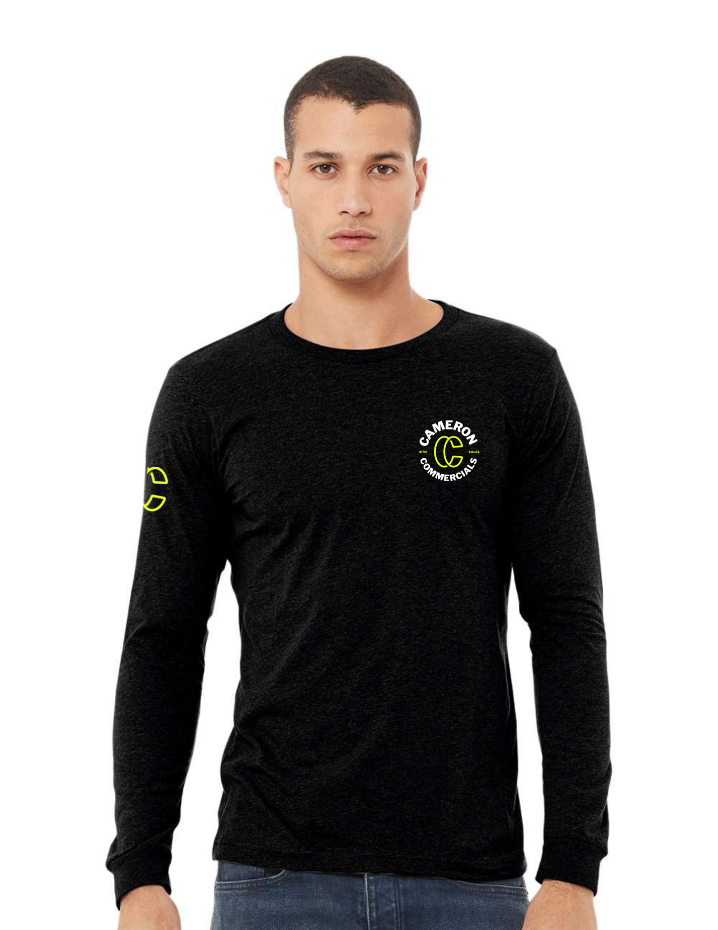 CC BC Unisex Heather CVC Long Sleeve Tee